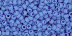 TOHO Seed Beads Round 11/0 Tube 2.5"Opaque Frosted Cornflower
