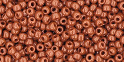 TOHO Seed Beads Round 11/0 Tube 2.5" Opaque Terra Cotta
