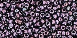 TOHO Seed Beads Round 11/0 Tube 2.5" Metallic Amethyst Gun Metal
