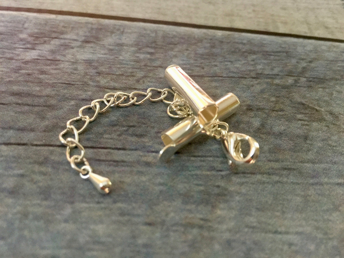 Slide Connector 13mm Silver Color