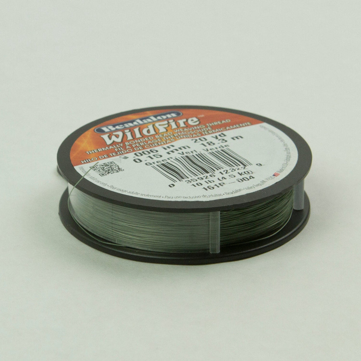 Beadalon WildFire Thread Green .006 20yrd