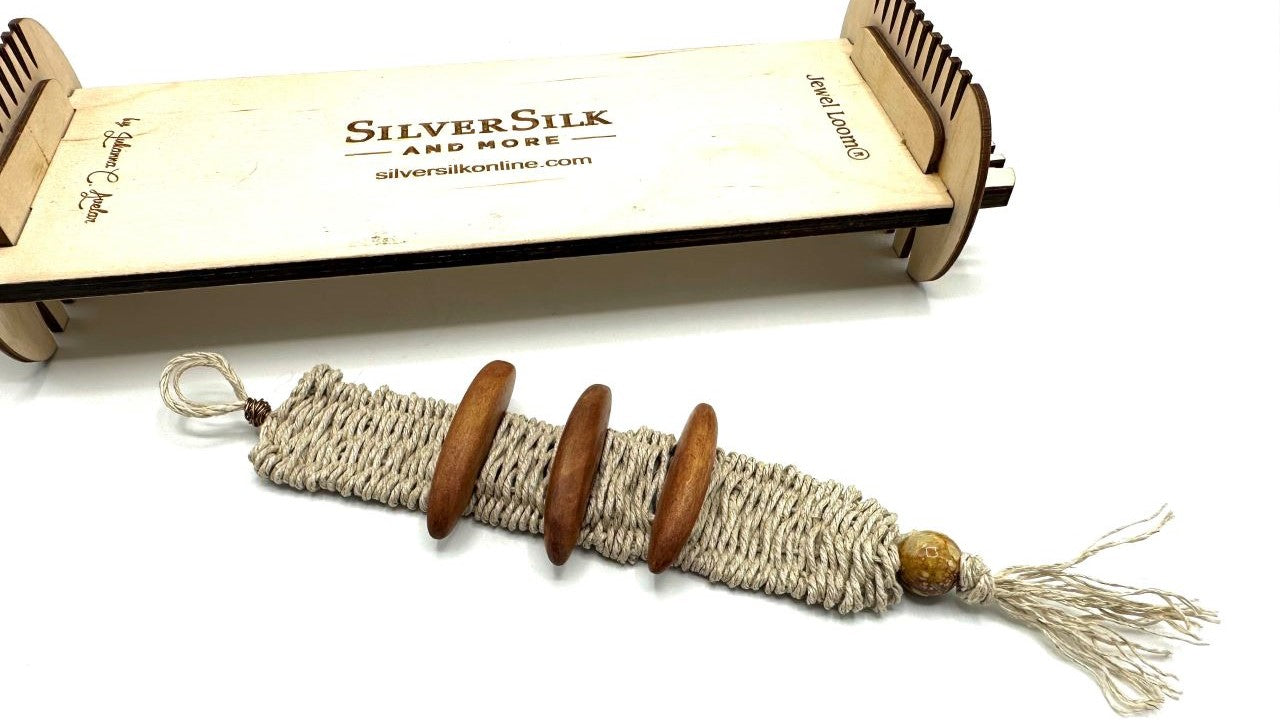 How to Weave a 2 Hole Slider Beads & Hemp Bracelet -  with Deb Floros & Jewels