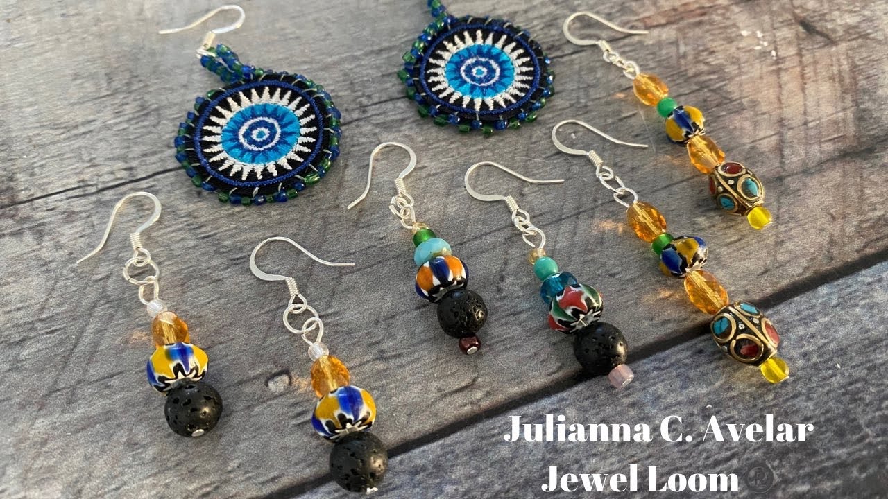 How to Sew Seed Beads Along the Edge of Fabric for Beaded Earrings - Inspirations with Jewels