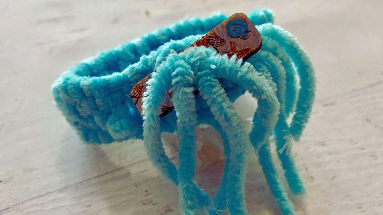 Easy Fast Fun Dollar Tree Chenille Bracelet
