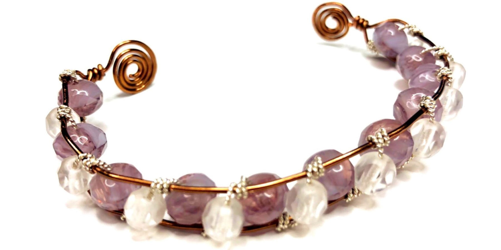 Wire Wrapped Bangle Bracelet - Jewel Loom School Live with Tricia