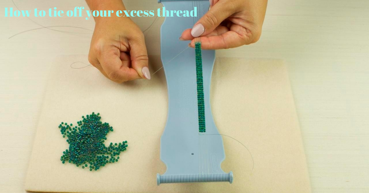 How to tie off the weft threads on your JEWEL LOOM®