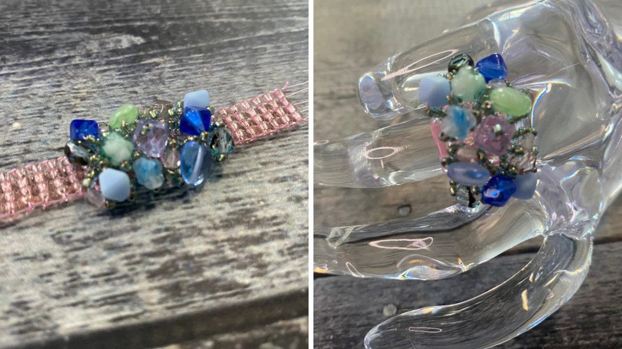 How to Make a Beaded Ring on a Bead Loom - Inspirations with Jewels