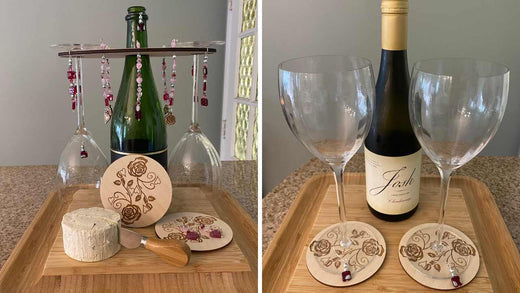 How to Decorate a Wine Caddy with Wire & Beads - Inspirations with Jewels