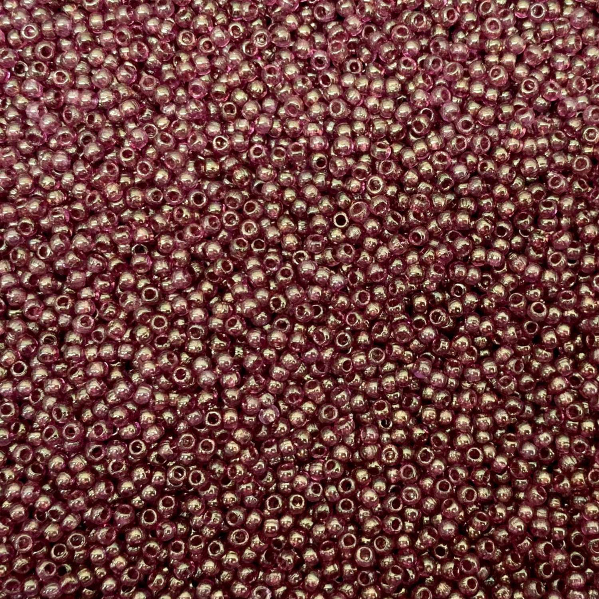 Czech Glass Pressed Seed Beads Crystal Violet Luster Size 11/0