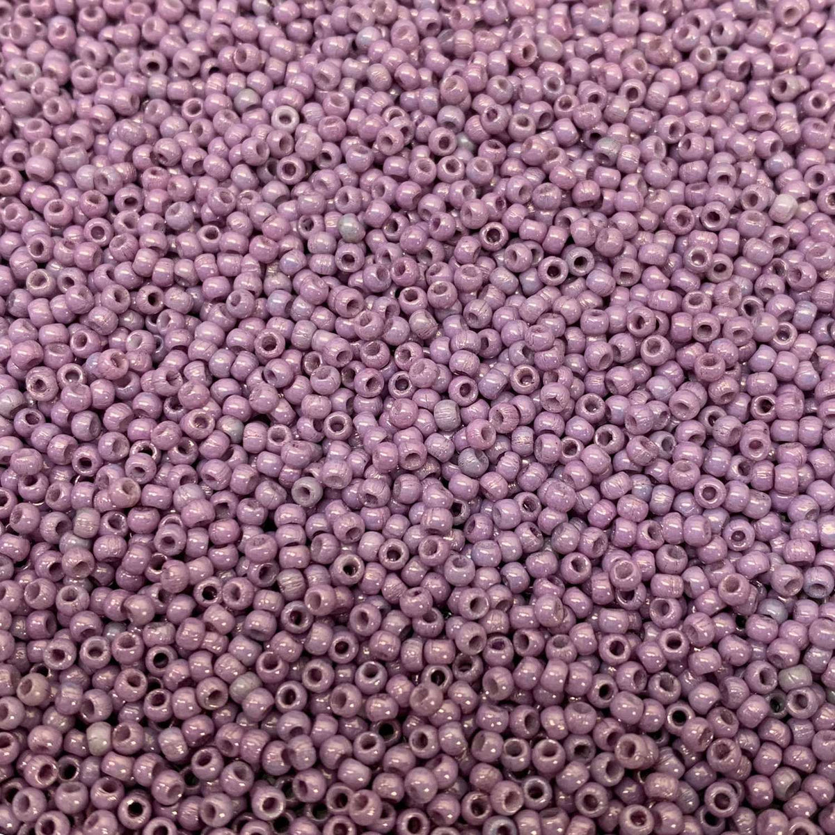 Czech Glass Pressed Seed Beads Lilac Vega Luster Size 11/0