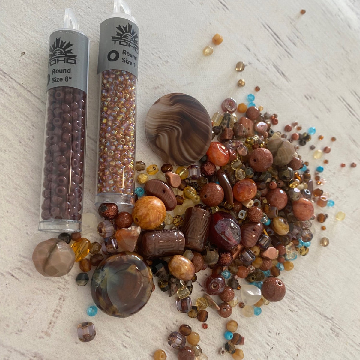 Jewel Loom Beads in Bag Earth Energy