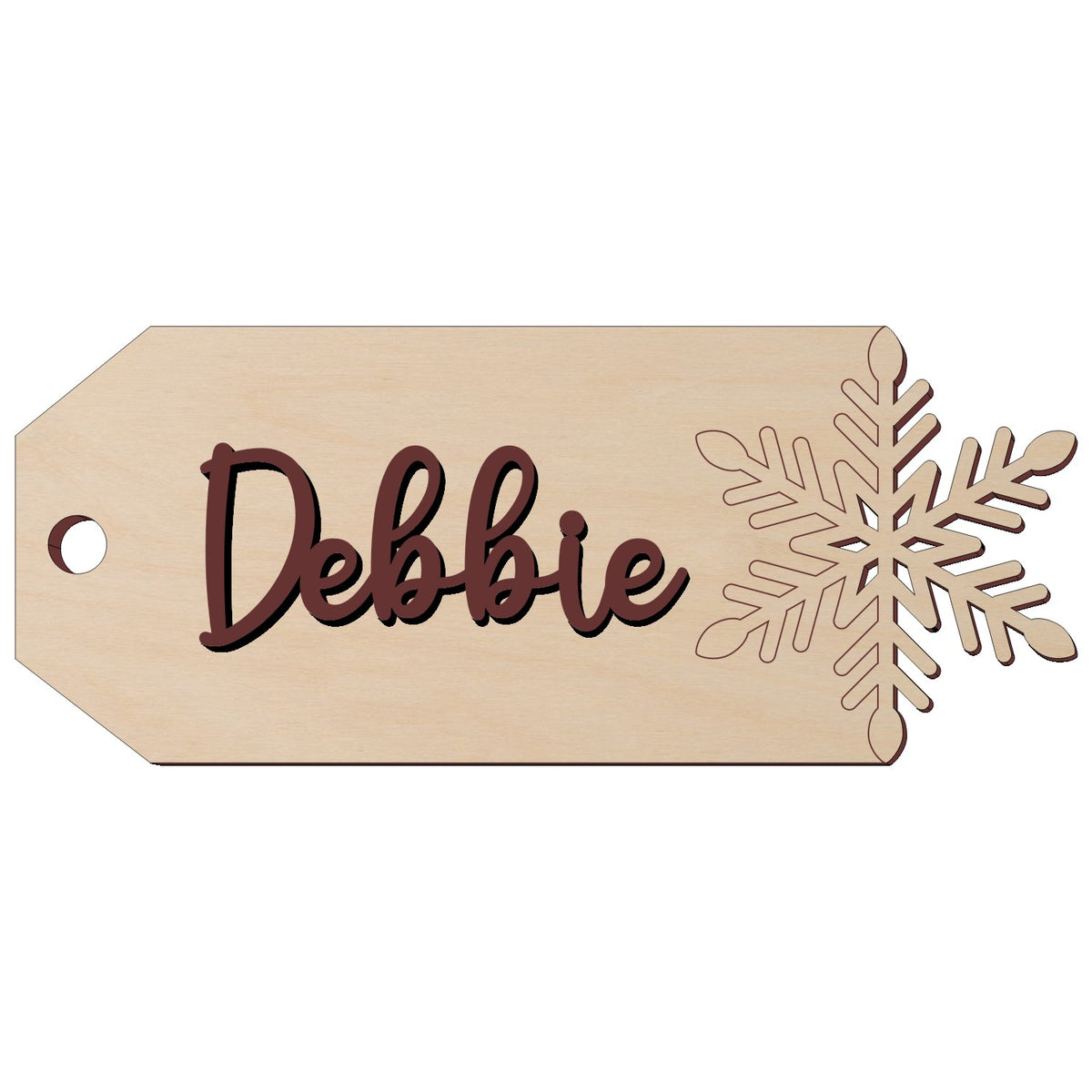 Personalized Rectangle Tag Ornament