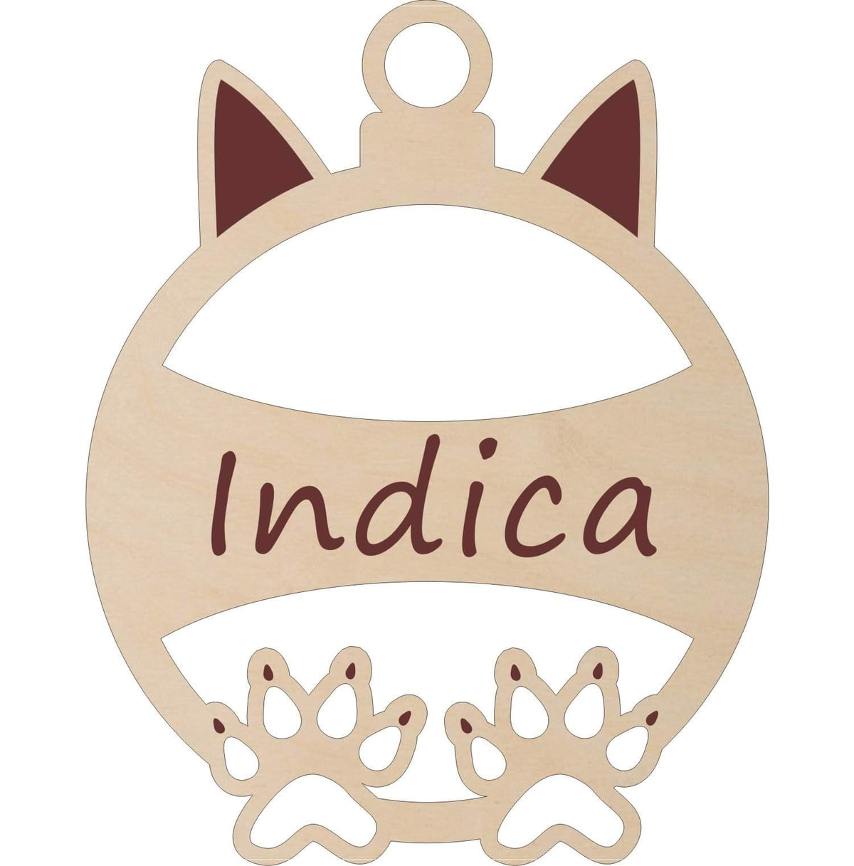 Cat Ornament with Personalization Option