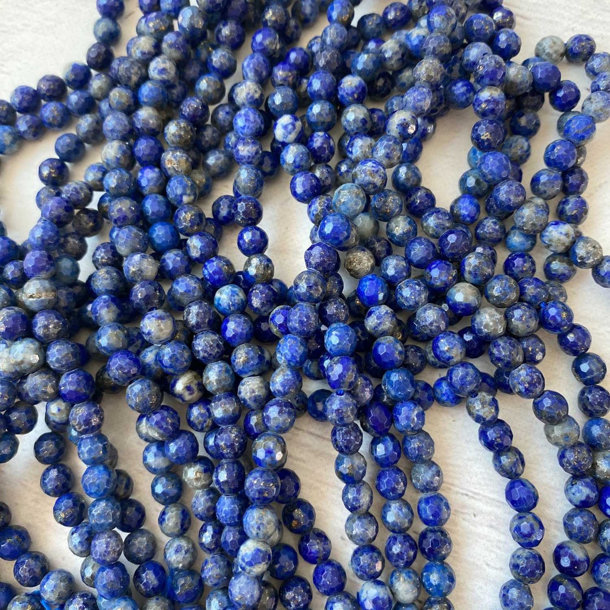 Lapis Gemstone Bead approx 6mm Round