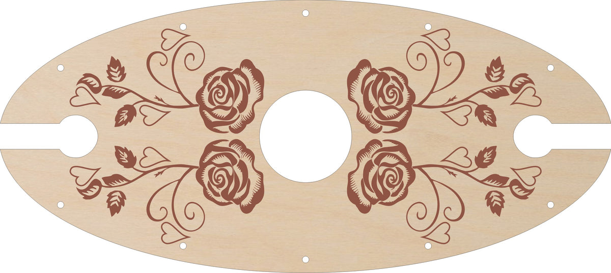 Sustainable Baltic Birch Designer Two Slide Stemware Wine Caddie