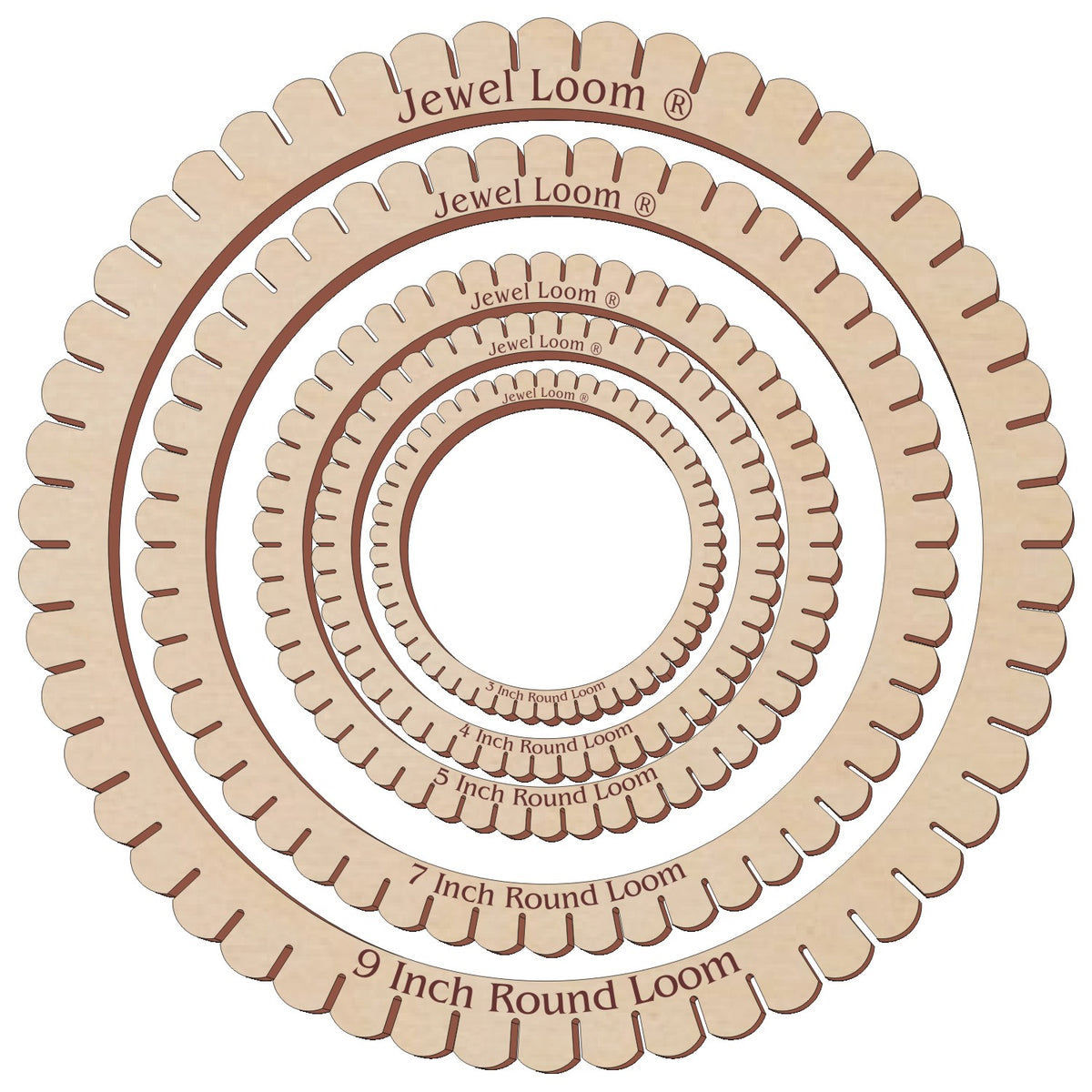 Jewel Loom Round Looms Set of 5