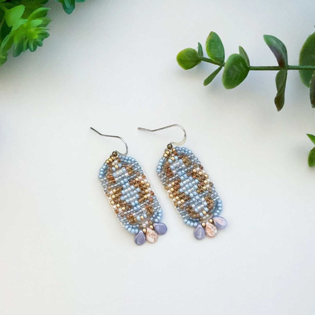 Ski Lodge Bracelet and Earring Pattern PDF&#39;s