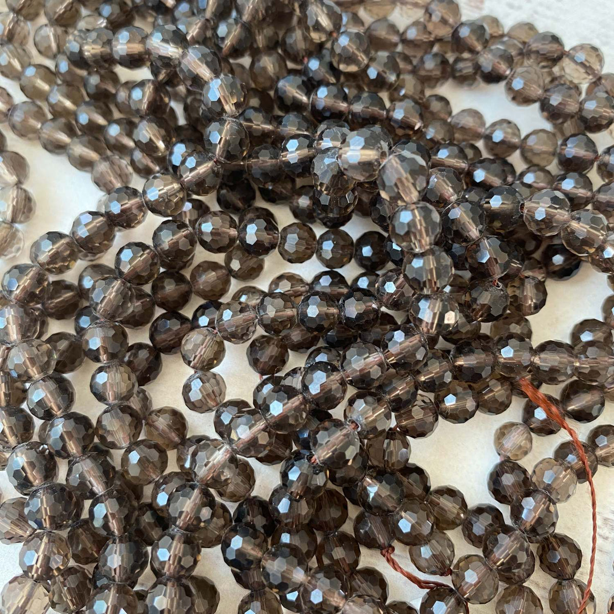 Smokey Quartz Gemstone Round Approx 6mm