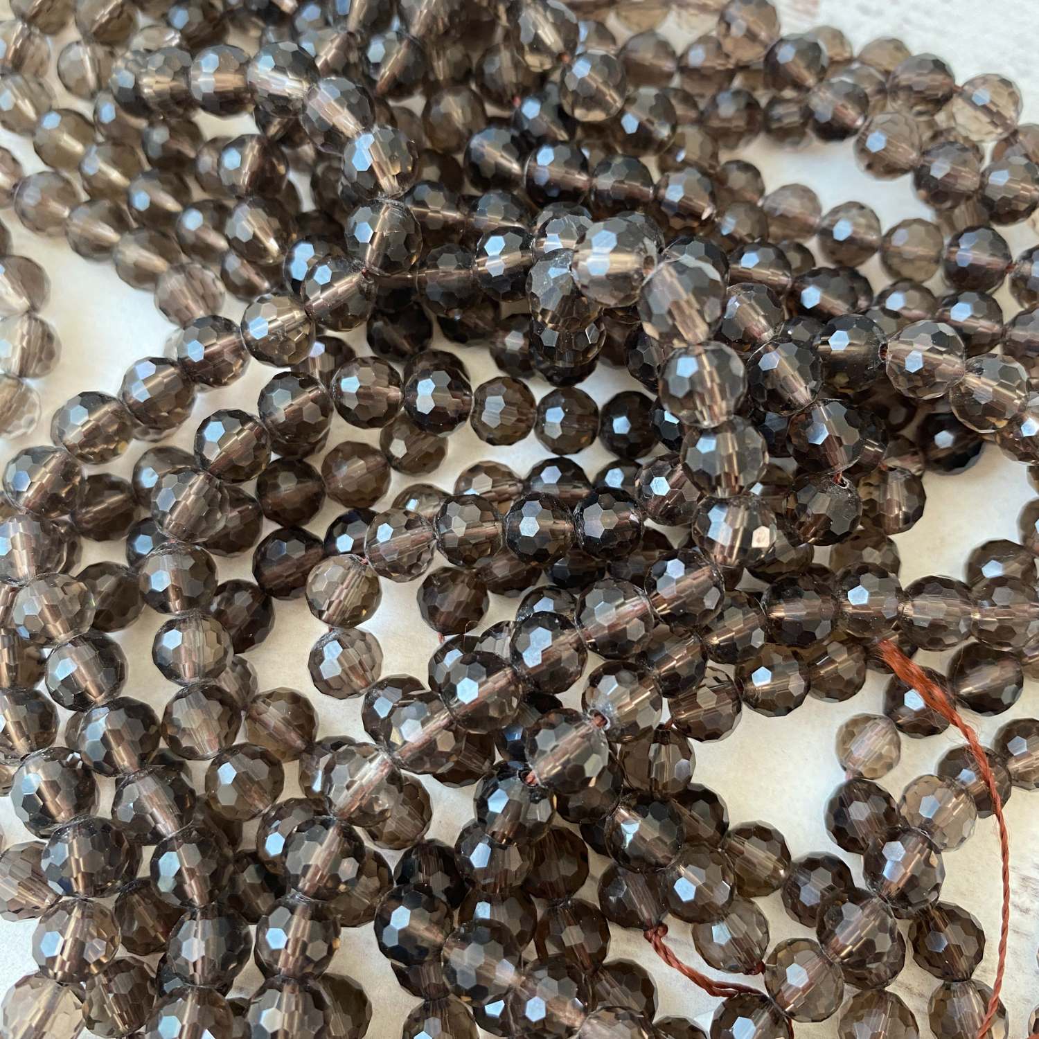 Smokey Quartz Gemstone Round Approx 6mm