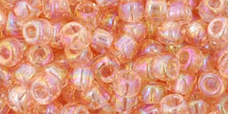 TOHO Round 6/0 Tube 2.5" : Transparent Rainbow Rosaline