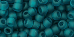 TOHO Seed Beads Round 6/0 Tube 2.5" Transparent Frosted Teal