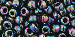 TOHO Seed Beads Round 6/0 Tube 2.5" Metallic Rainbow Iris