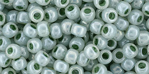 TOHO Seed Beads Round 6/0 Tube 2.5" Ceylon Dk Seafoam