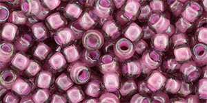 TOHO Round 6/0 Tube 2.5" Inside Color Lt Amethyst Pink Lined