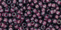 TOHO Seed Beads Round 11/0 Tube 2.5&quot; Inside Color Gray Magenta Lined