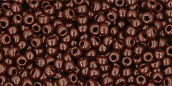 TOHO Seed Beads Round 11/0 Tube 2.5&quot; Opaque Oxblood