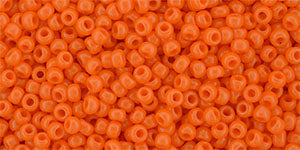 TOHO Round 11/0 Tube 2.5&quot; : Orange