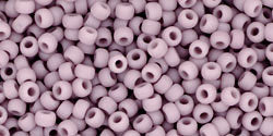 TOHO Seed Beads Round 11/0 Tube 2.5&quot; Opaque Frosted Lavender