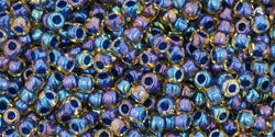 TOHO Seed Beads Round 11/0 Tube 2.5&quot; Inside Color Rainbow Lt Yellow Capri Lined