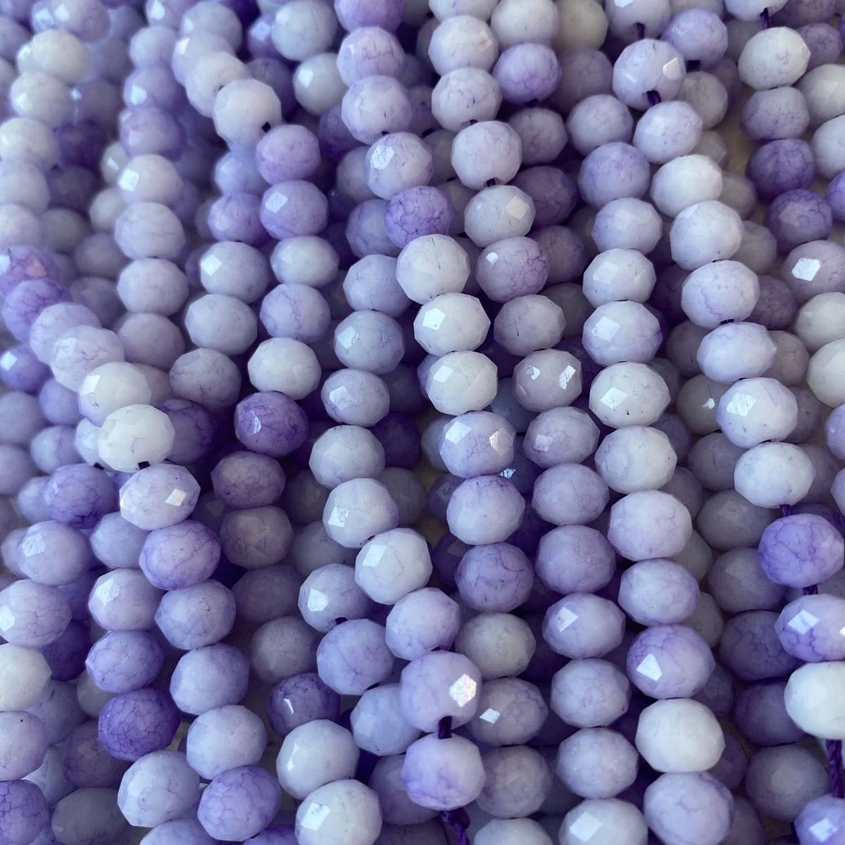 Agate Lavender Faceted 7mm Gemstone
