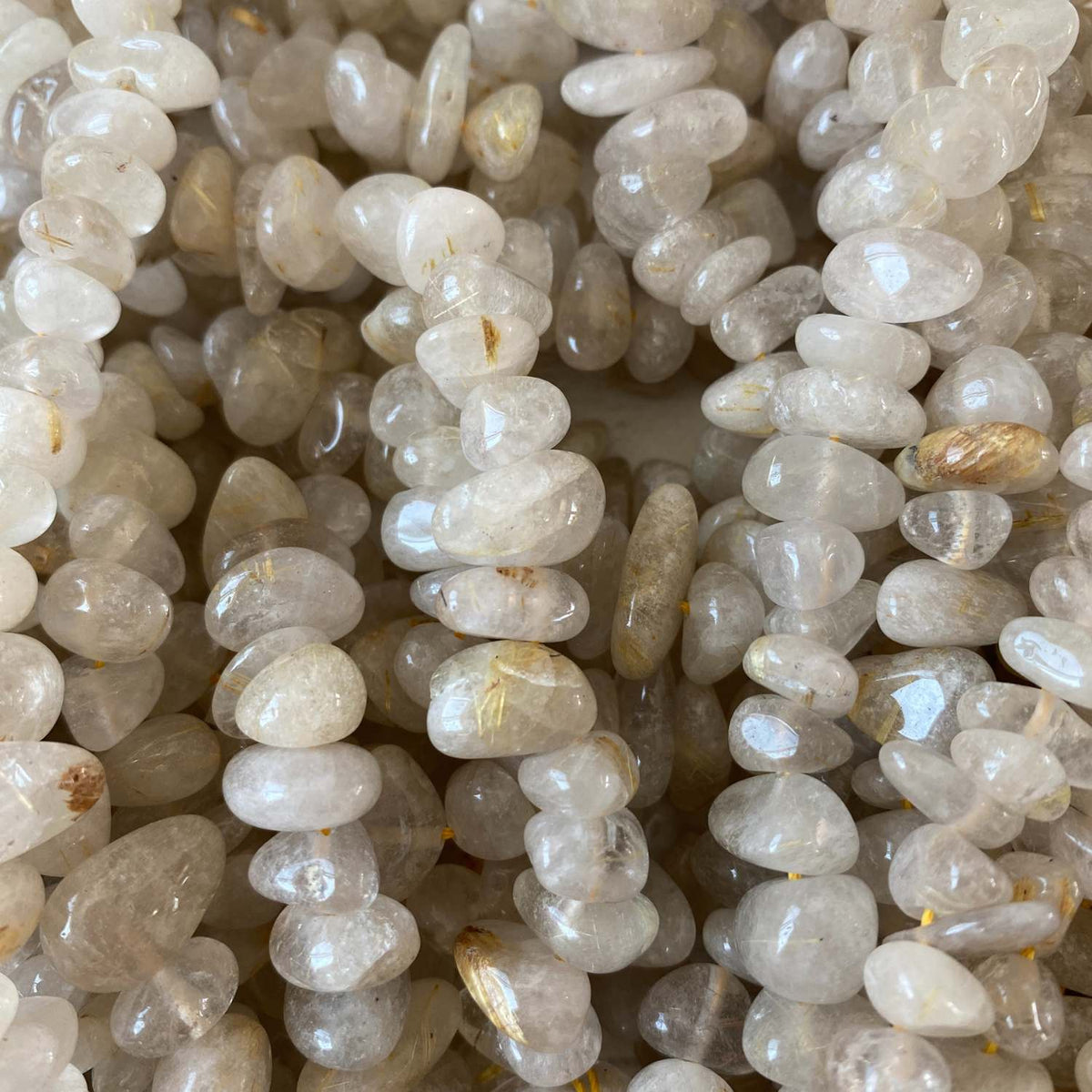 Golden Rutilated Quartz Medium Nuggets Gemstone