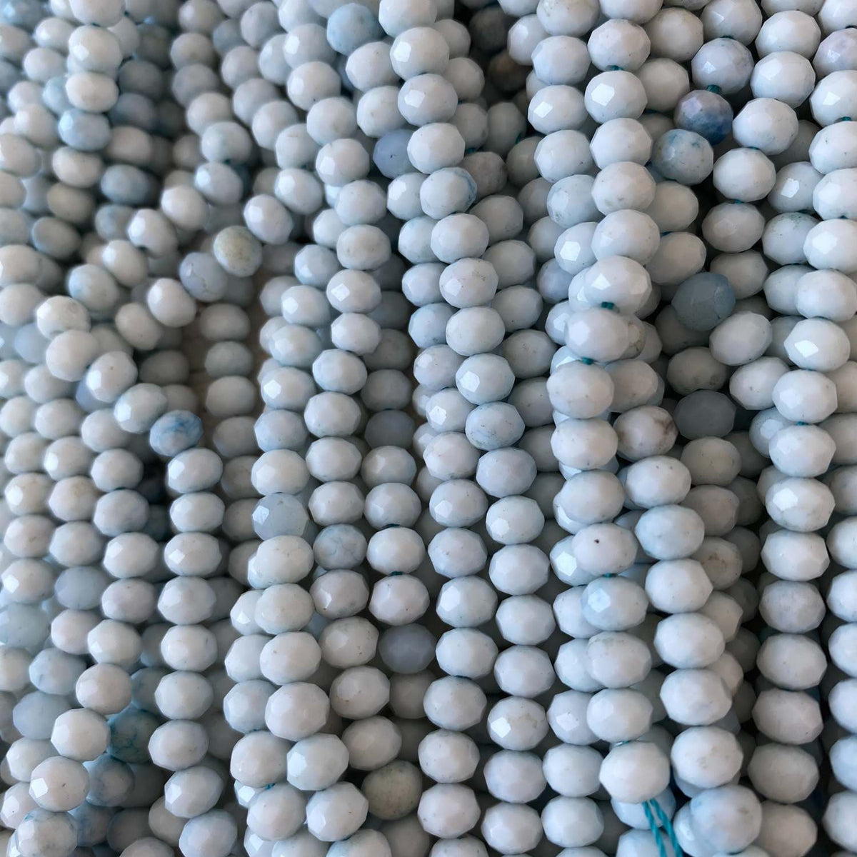 Jade Light Blue Faceted 5mm Gemstone