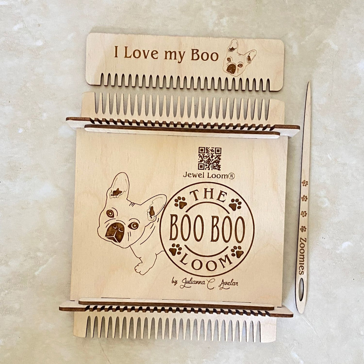 Jewel Loom Wood Bead Weaving Loom Boo Boo Coaster Maker Loom