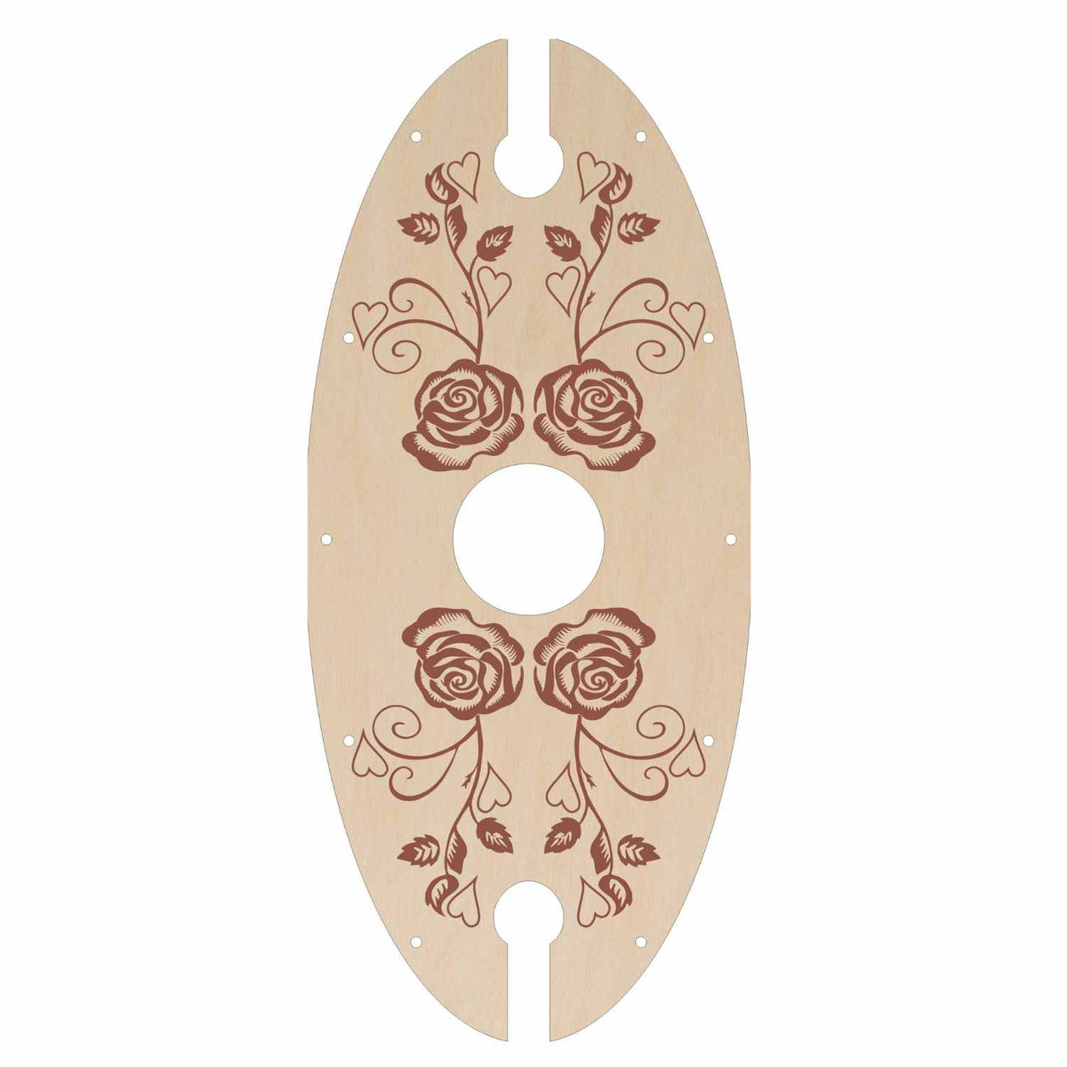 Sustainable Baltic Birch Designer Two Slide Stemware Wine Caddie