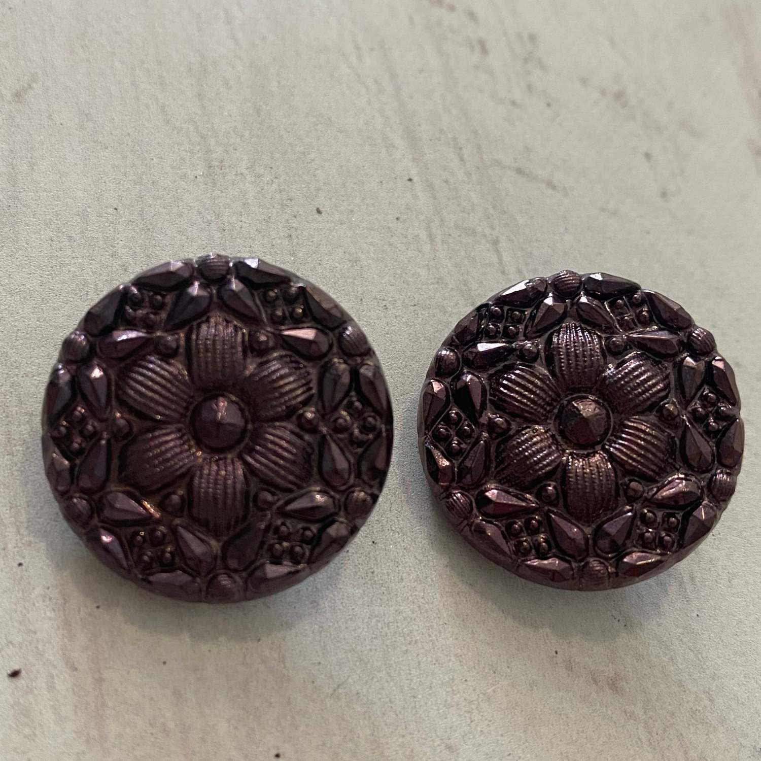 Vintage Button Set with Small Shank and Hole