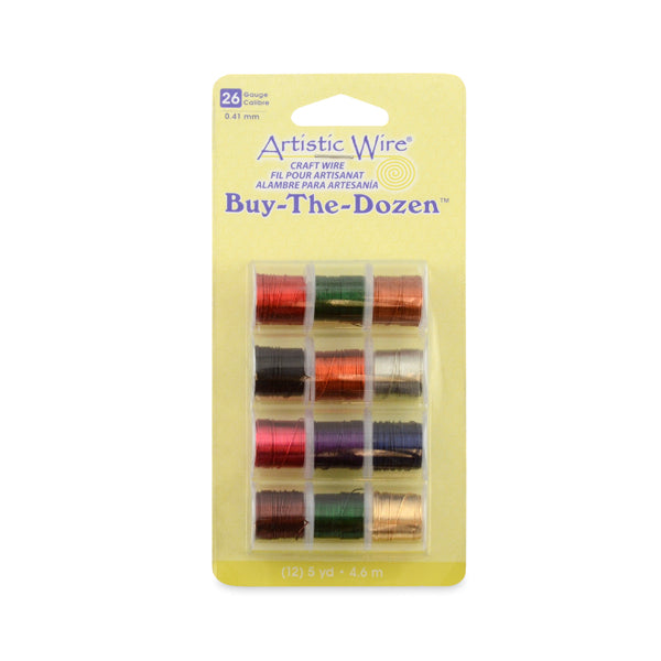 Artistic Wire Buy The Dozen 26G Regular Colors 12 each