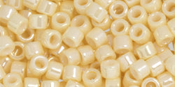 TOHO Seed Beads Round 11/0 Tube 2.5&quot; Opaque Lustered Lt Beige