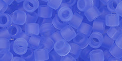 TOHO Seed Bead Round 11/0 Tube 2.5" : Transparent Frosted LT Sapphire