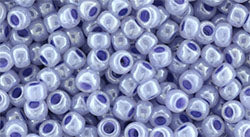 TOHO Round 8/0 Tube 2.5&quot; Ceylon Virgina Bluebell