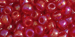 TOHO Round 6/0 Tube 2.5" Transparent Rainbow Ruby