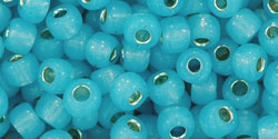 TOHO Round 6/0 Tube 2.5" Silver Lined Milky Aqua