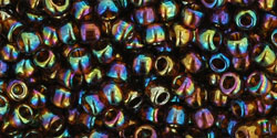 TOHO Seed Beads Round 8/0 Tube 2.5&quot; Transparent Rainbow Smoky Topaz