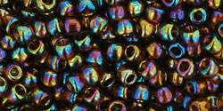 TOHO Seed Beads Round 8/0 Tube 2.5" Transparent Rainbow Smoky Topaz