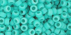 TOHO Round 8/0 Tube 2.5" Opaque Frosted Turquoise