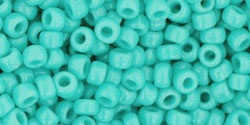 TOHO Round 8/0 Tube 2.5&quot; Opaque Turquoise
