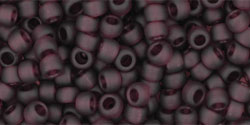 TOHO Round 8/0 Tube 2.5&quot; : Transparent Frosted Amethyst